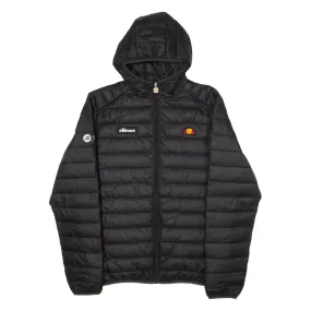 ELLESSE JD Gyms Mens Puffer Jacket Black Hooded L