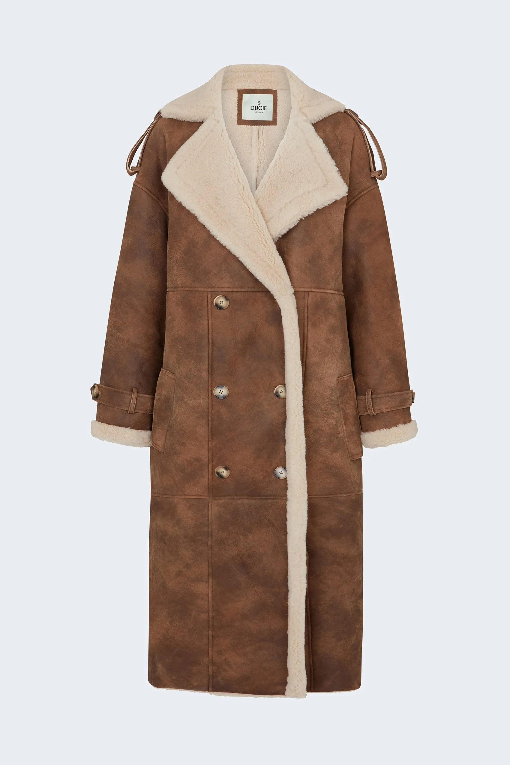 Evander Shearling Maxi Coat