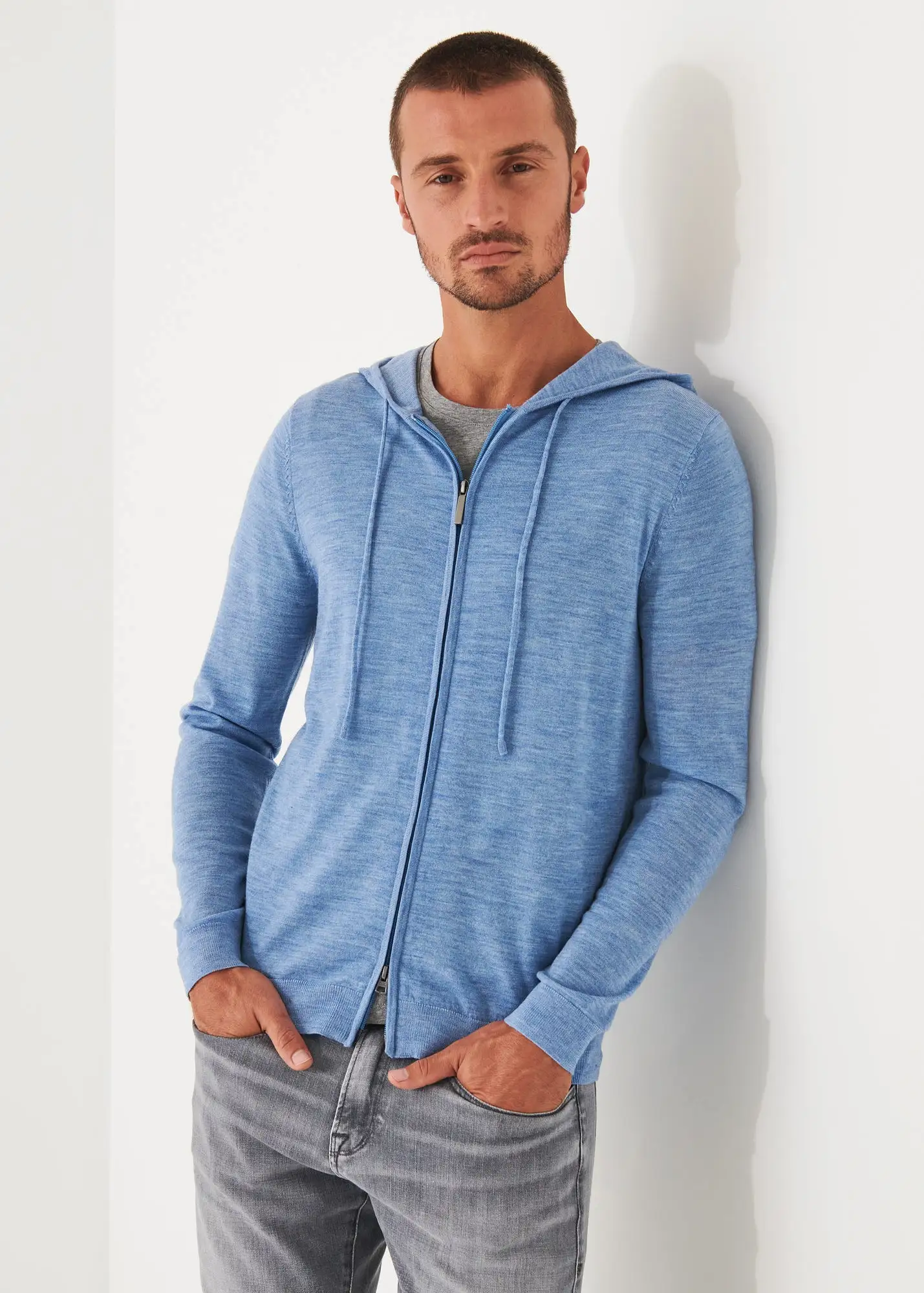 EXTRA-FINE MERINO FULL ZIP HOODIE