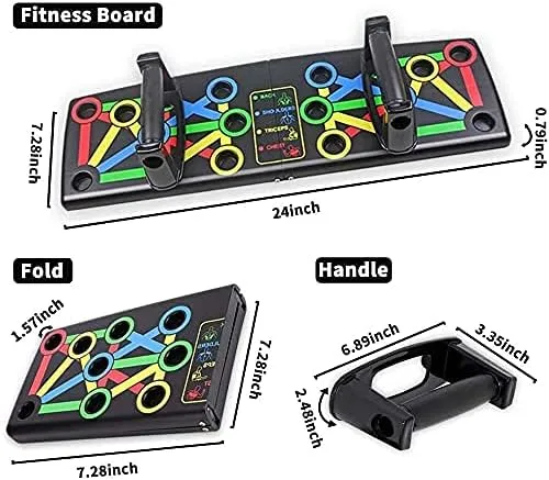 Foldable Push Up Board | Fitness Workout Train | Gym Exercise Pushup Stands