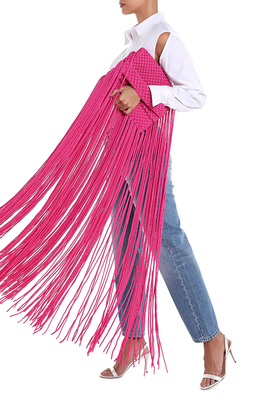 Fringed Clutch Bag