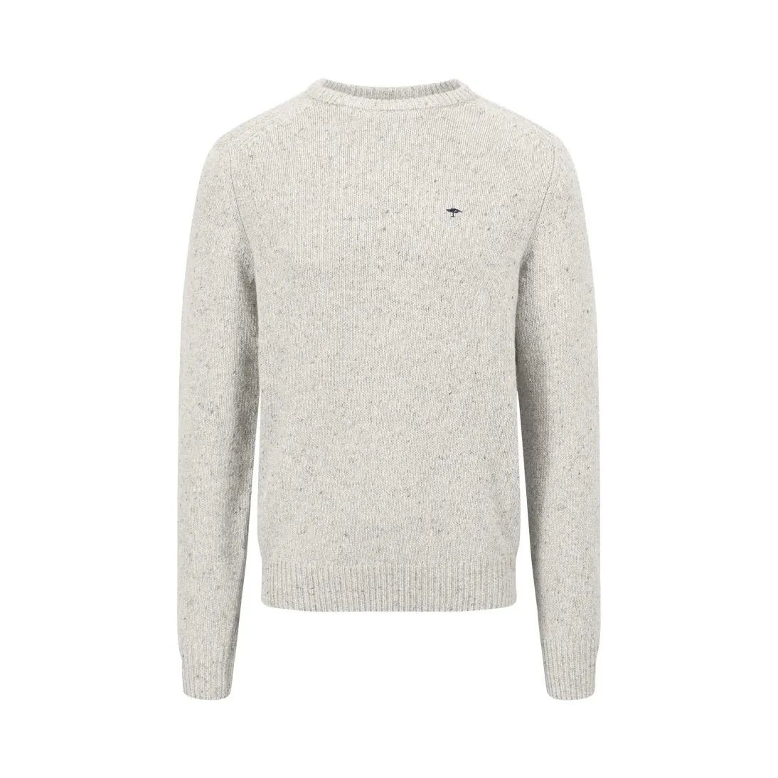 Fynch-Hatton Donegal Crew Neck Sweater Winter White 1410344