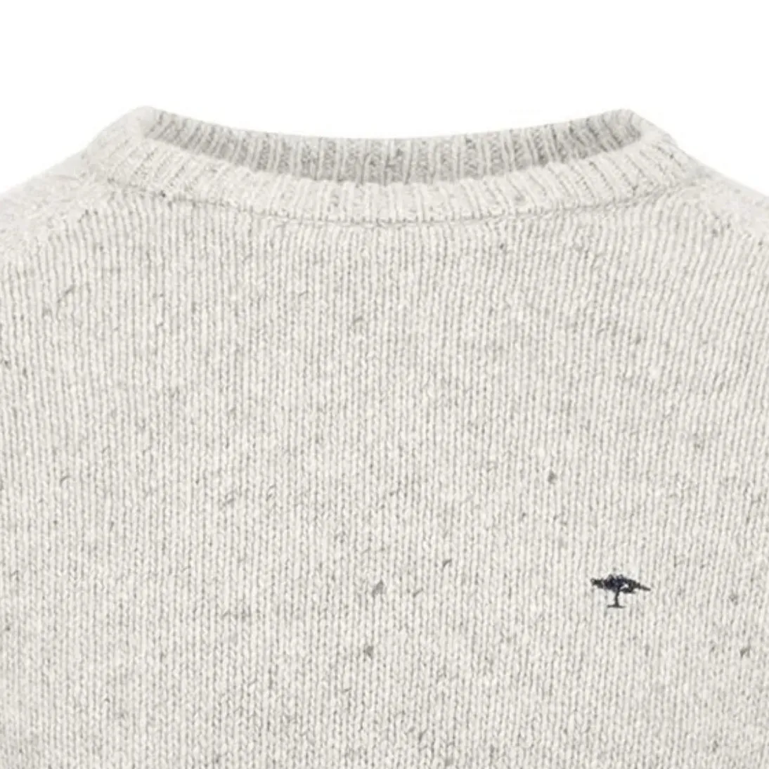 Fynch-Hatton Donegal Crew Neck Sweater Winter White 1410344