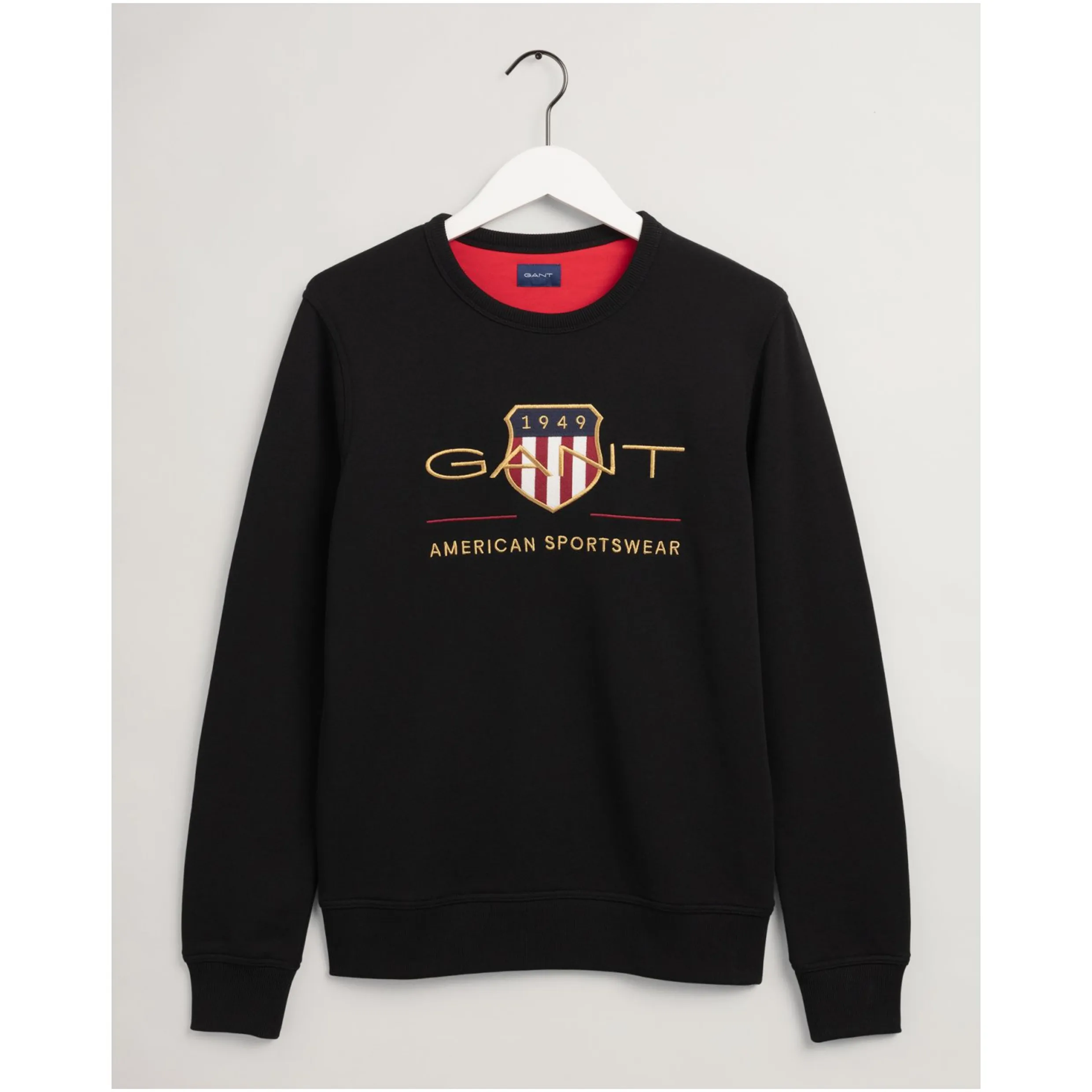 GANT D2 Archive Shield Crew Sweater - Black