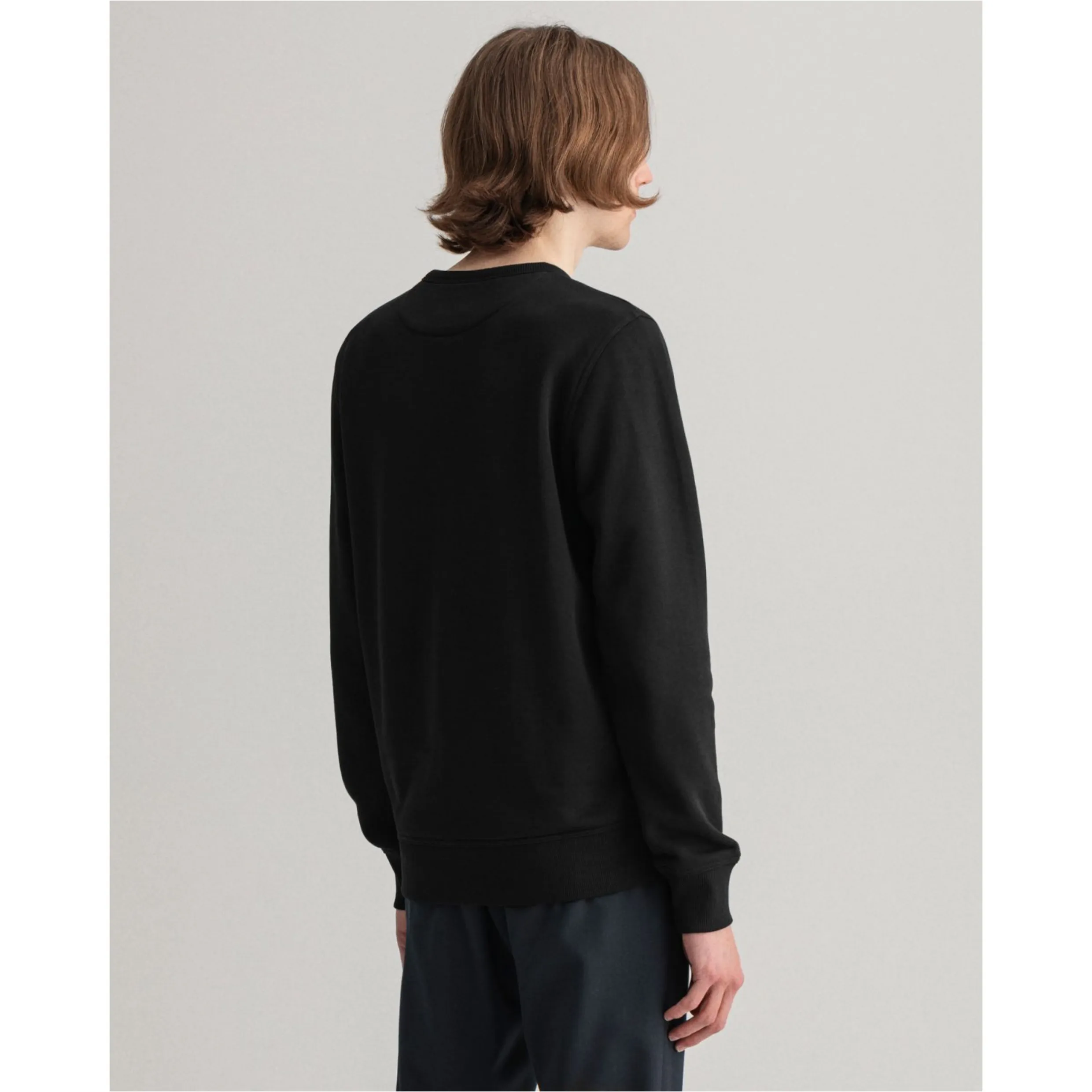 GANT D2 Archive Shield Crew Sweater - Black