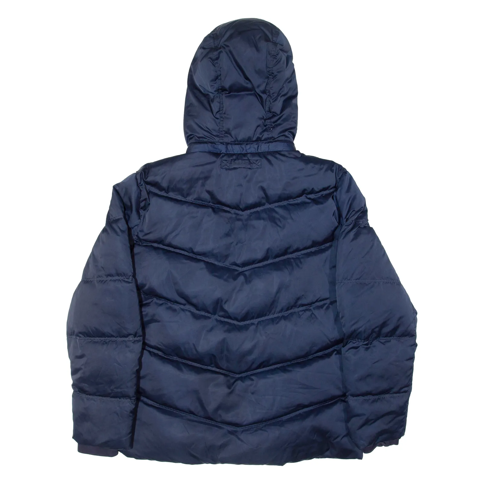 GANT Down Insulated Womens Puffer Coat Blue Hooded L