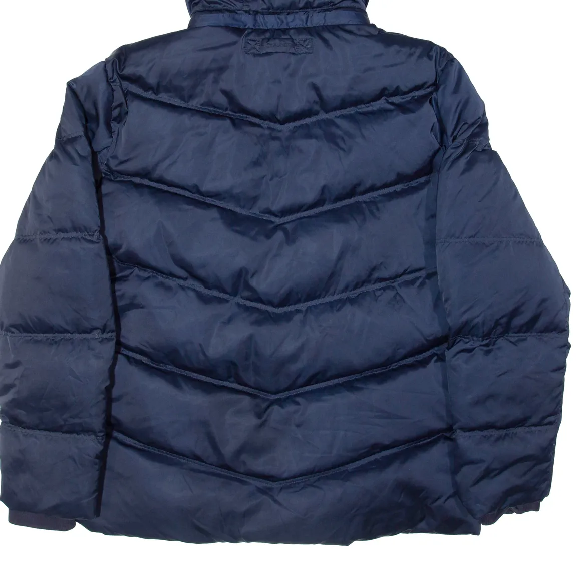 GANT Down Insulated Womens Puffer Coat Blue Hooded L