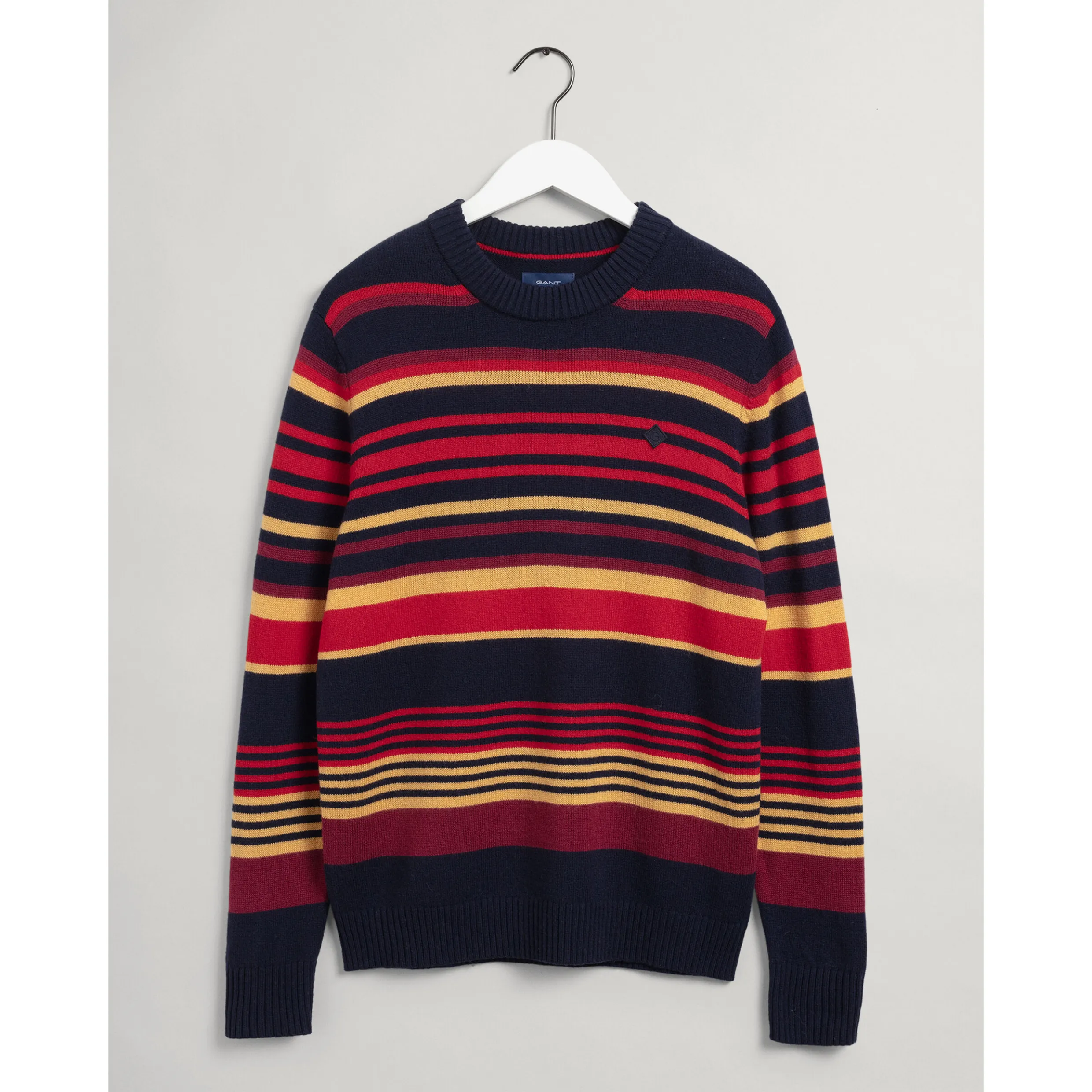 GANT Geelong Wool Striped Crew Neck Sweater