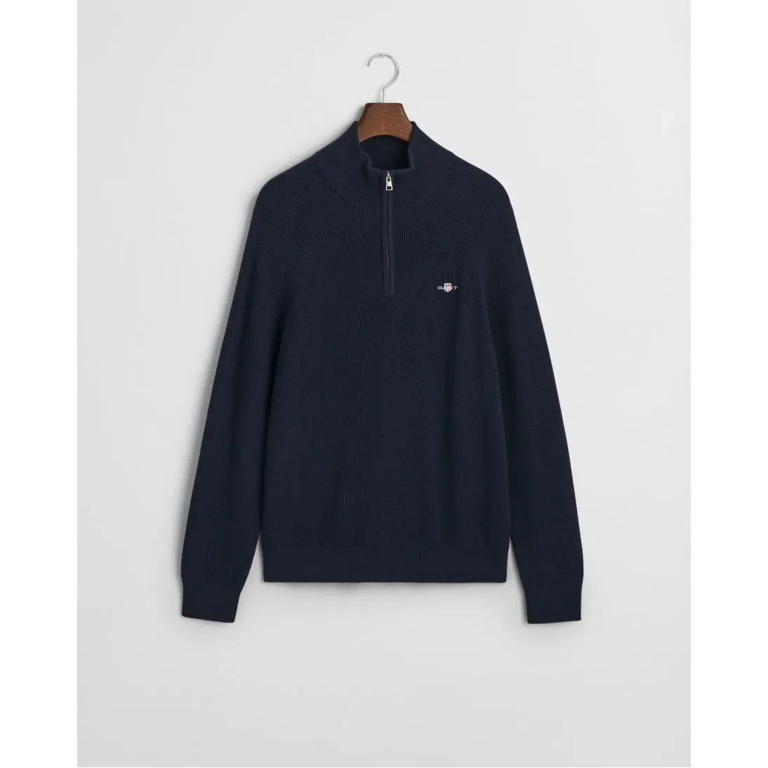 GANT Ribbed Cotton Wool Half-Zip Sweater 8050212 2 Colours