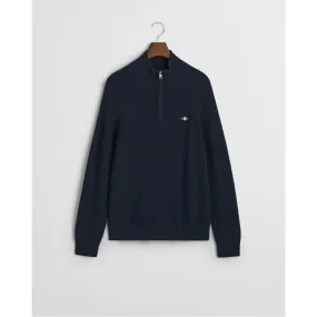 GANT Ribbed Cotton Wool Half-Zip Sweater 8050212 2 Colours