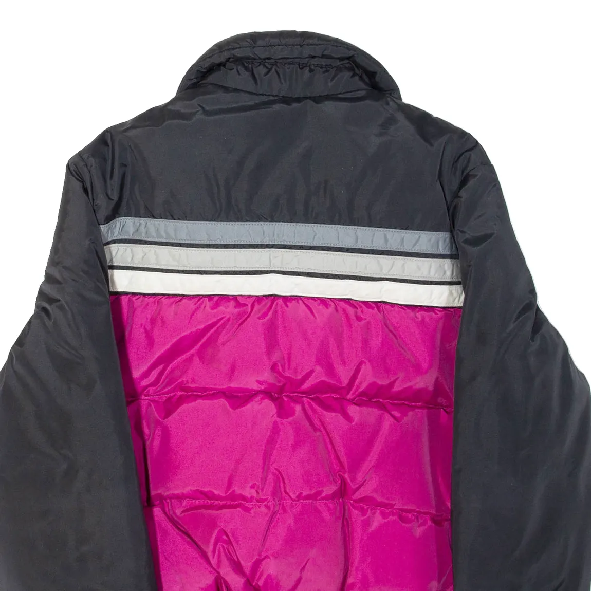 GERRY Womens Puffer Jacket Pink Nylon Colourblock M