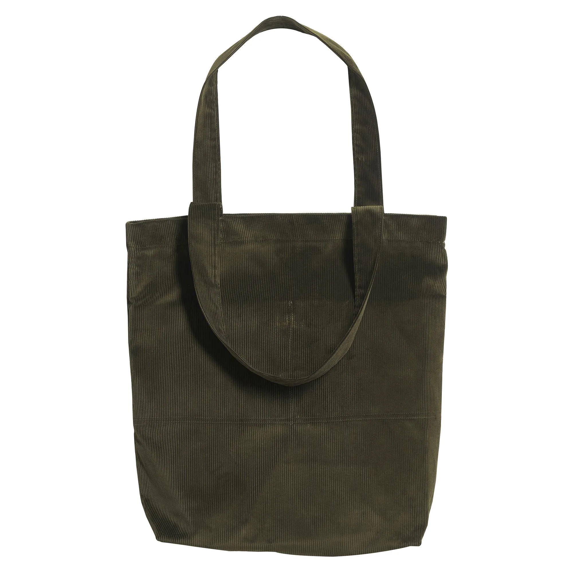 Green Olive Corduroy Shopper Bag