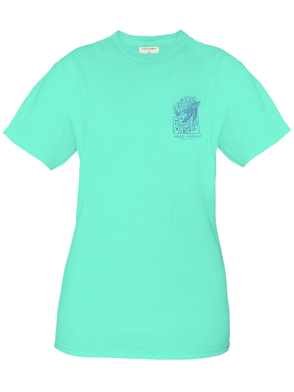 Grow With The Flow Turtle Tracker Short Sleeve T-Shirt