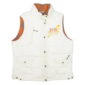 HARLEY DAVIDSON Insulated Womens Puffer Gilet White L