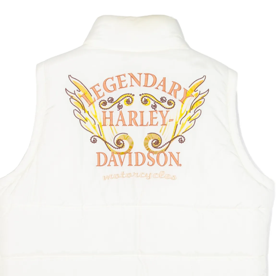 HARLEY DAVIDSON Insulated Womens Puffer Gilet White L