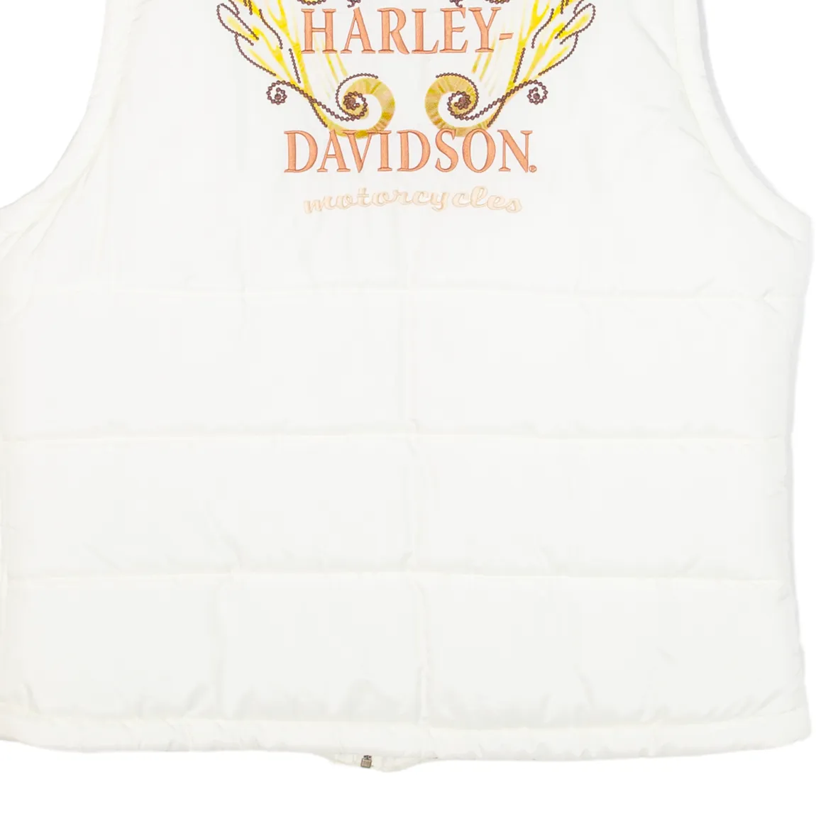 HARLEY DAVIDSON Insulated Womens Puffer Gilet White L