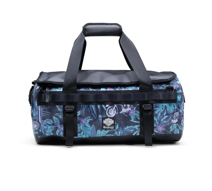 Harley-Davidson x Reyn Spooner Hawaiian Waterproof Duffel Bag - Black - 96918-23VM