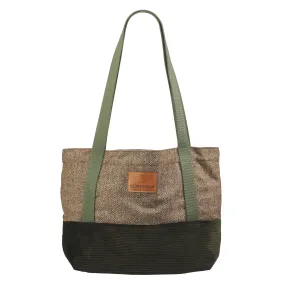 Havana Herringbone Tweed Shopper Bag