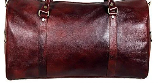 Hiller  Leather Travel Tourister Duffel Bag for | Unisex 22 liters | | Soft Shell | | Inner Zip Pocket | | Luggage Case Bag | Co