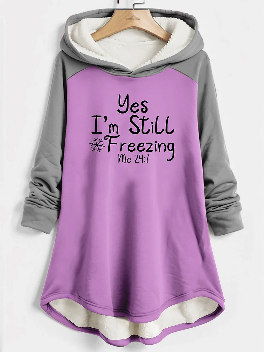 Hooded Fleece Pajama Top for Women with Cozy Comfort