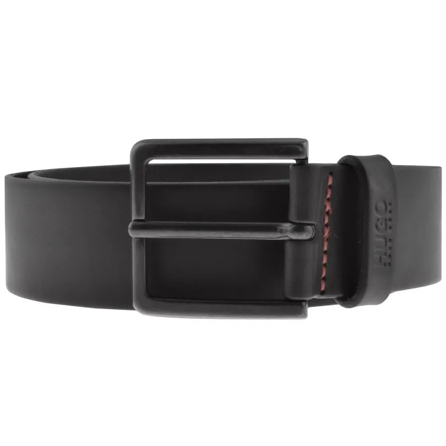 HUGO Gionio Leather Belt Black