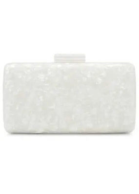 Ivory Acrylic ’Dreamer’ Box Clutch Bag by Paradox London | Look Again