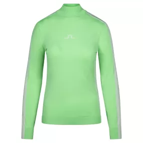 J Lindeberg Adia Knitted Ladies Golf Sweater Patina Green