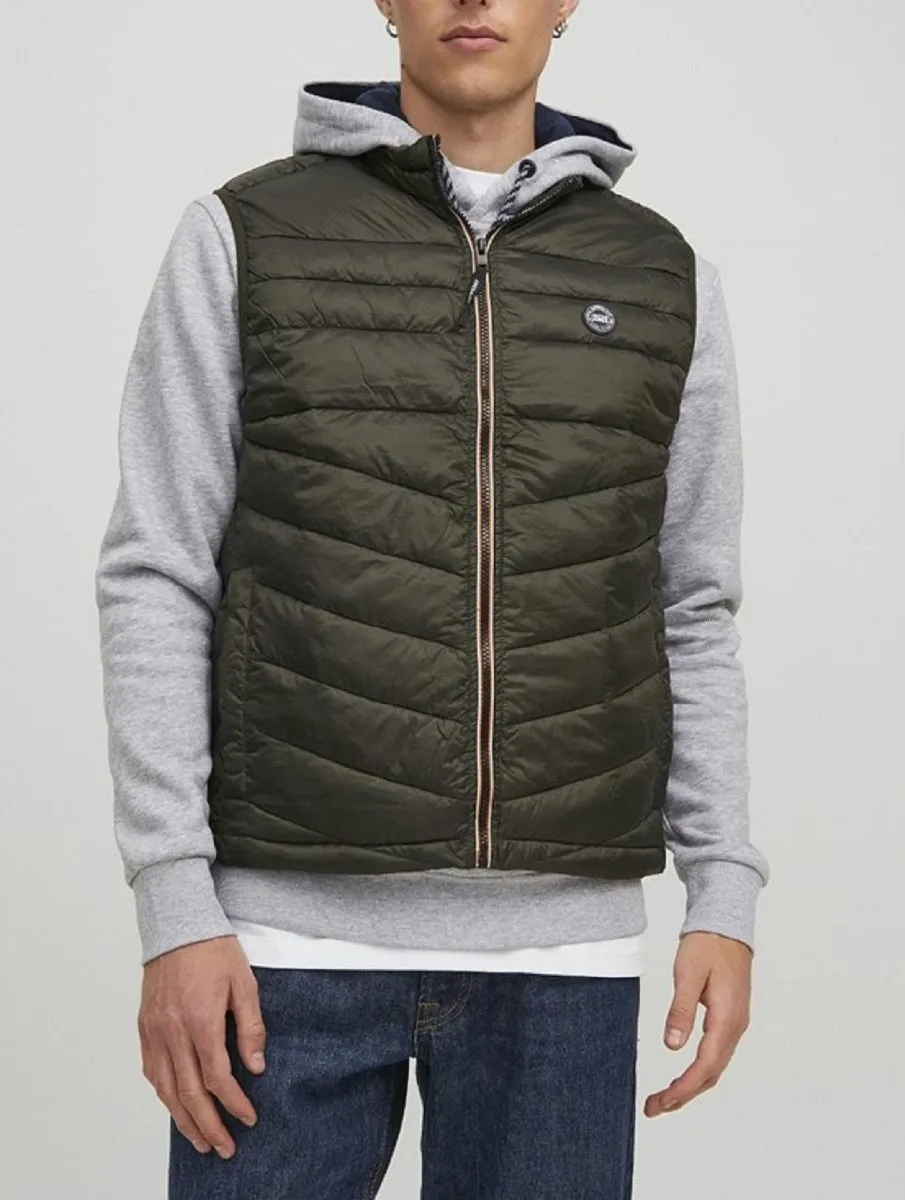 Jack & Jones Hero Puffer Bodywarmer Gilet Rosin