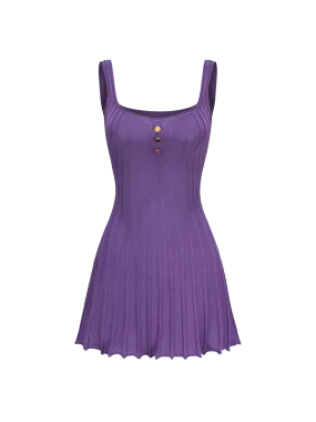 Janelle Knit Dress (Purple)