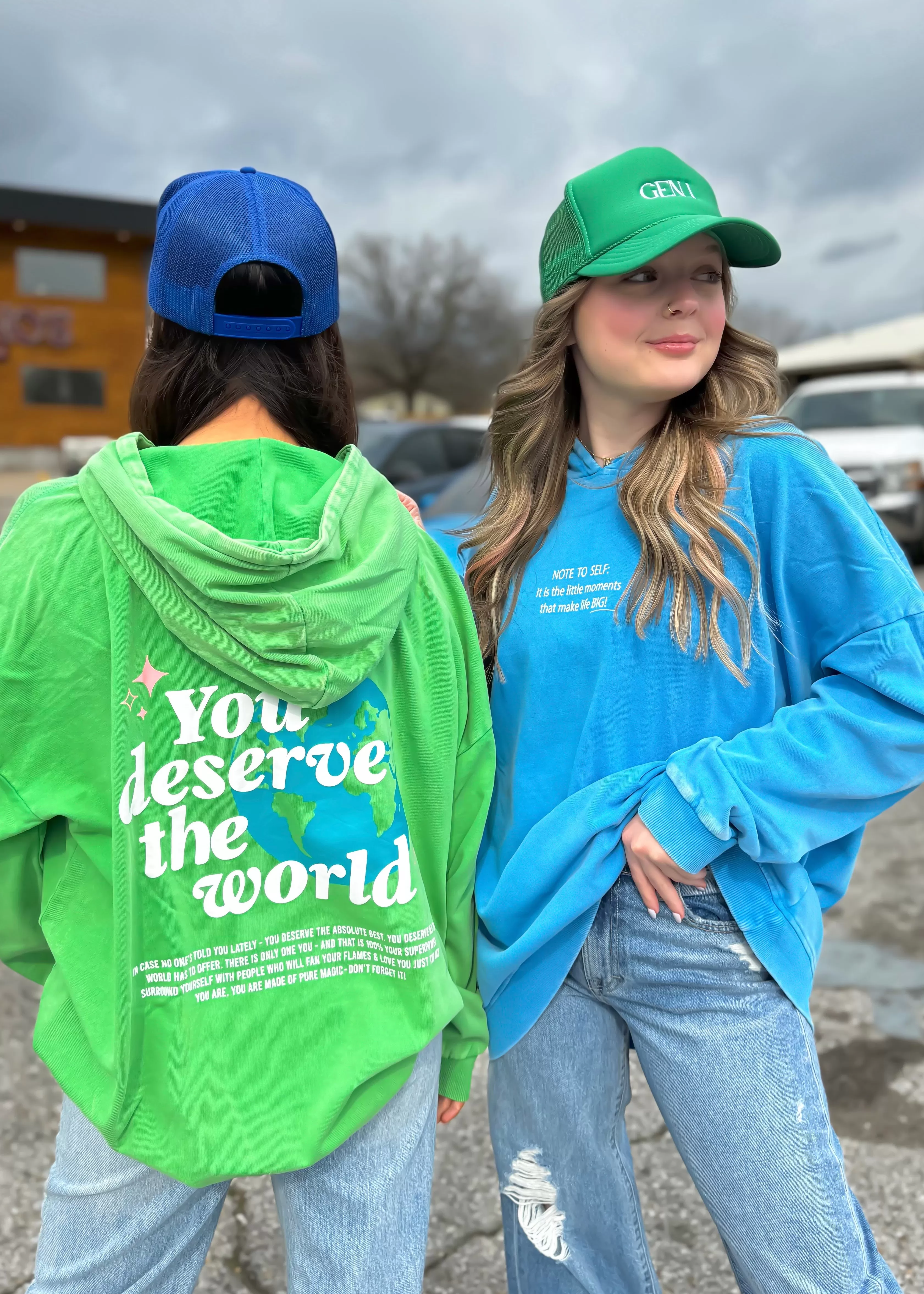 JLB Deserve The World Oversized Hoodie | Green