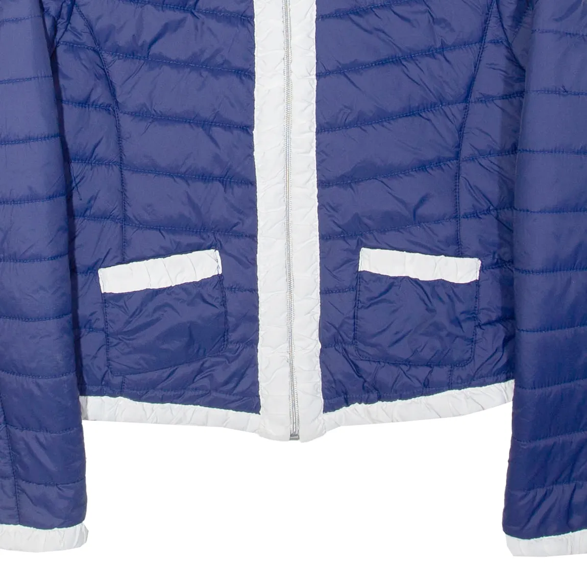 KANGOL Girls Puffer Jacket Blue Nylon 10Y