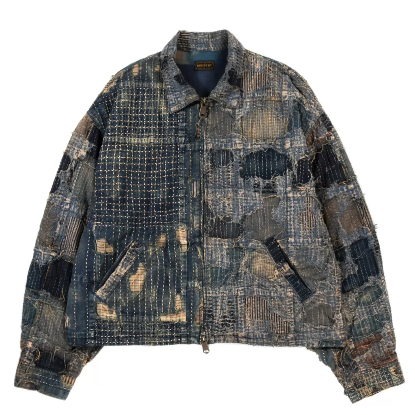 KAPITAL BORO T-BACK DRIZZLER JACKET INDIGO