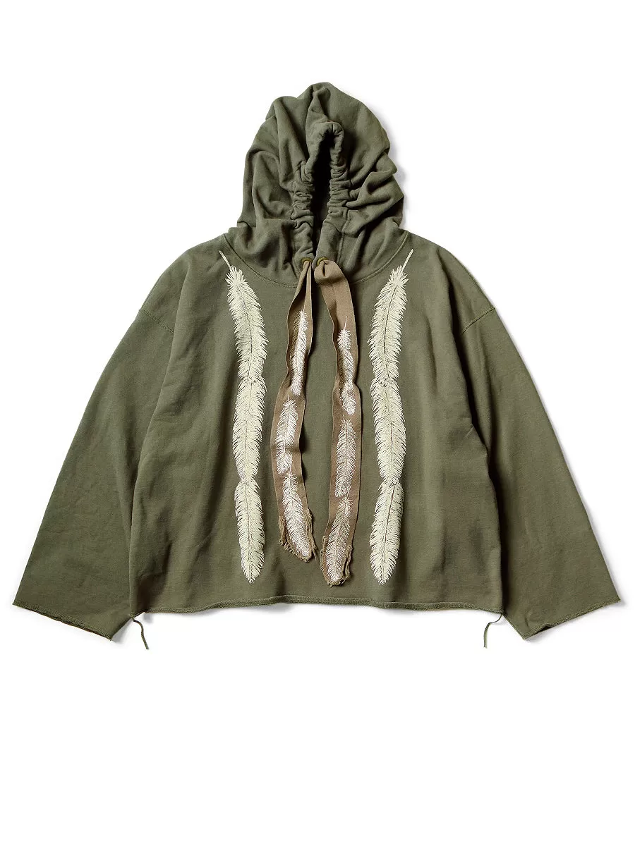 Kapital fleece feather cord catfish (feather pt) sweater hoodie