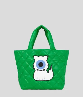 Karl Lagerfeld, Kl X Darcel Disappoints Nylon Shopper, Woman, BRIGHT GREEN, Size: One size