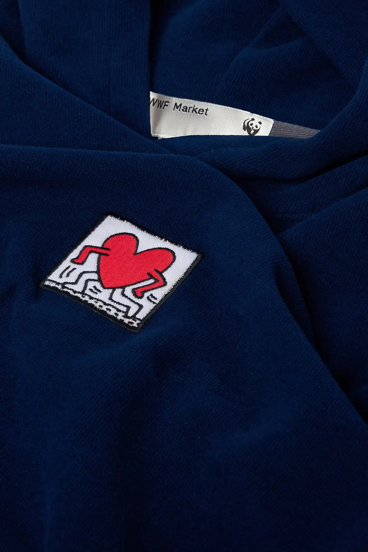 Keith Haring Love Super Soft  Hoodie - Lacivert