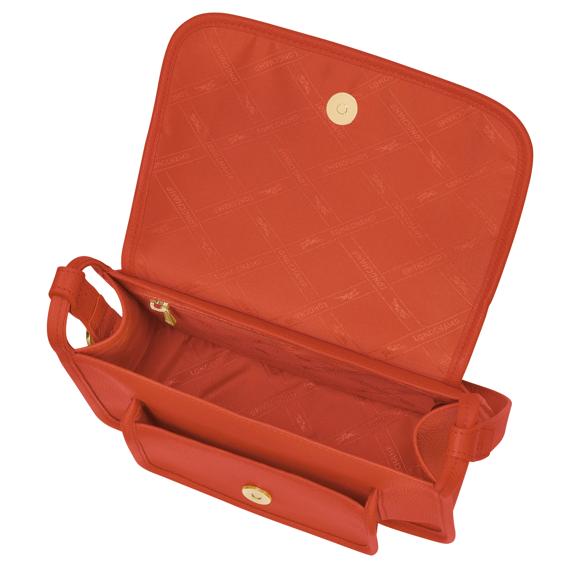 Le Foulonné M Crossbody bag Paprika - Leather