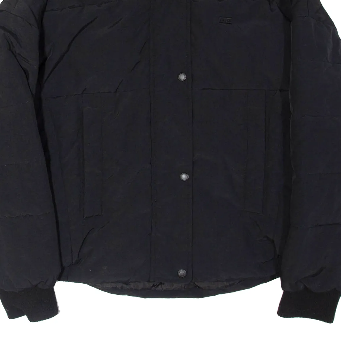 LEVI'S Womens Puffer Jacket Black Nylon XS