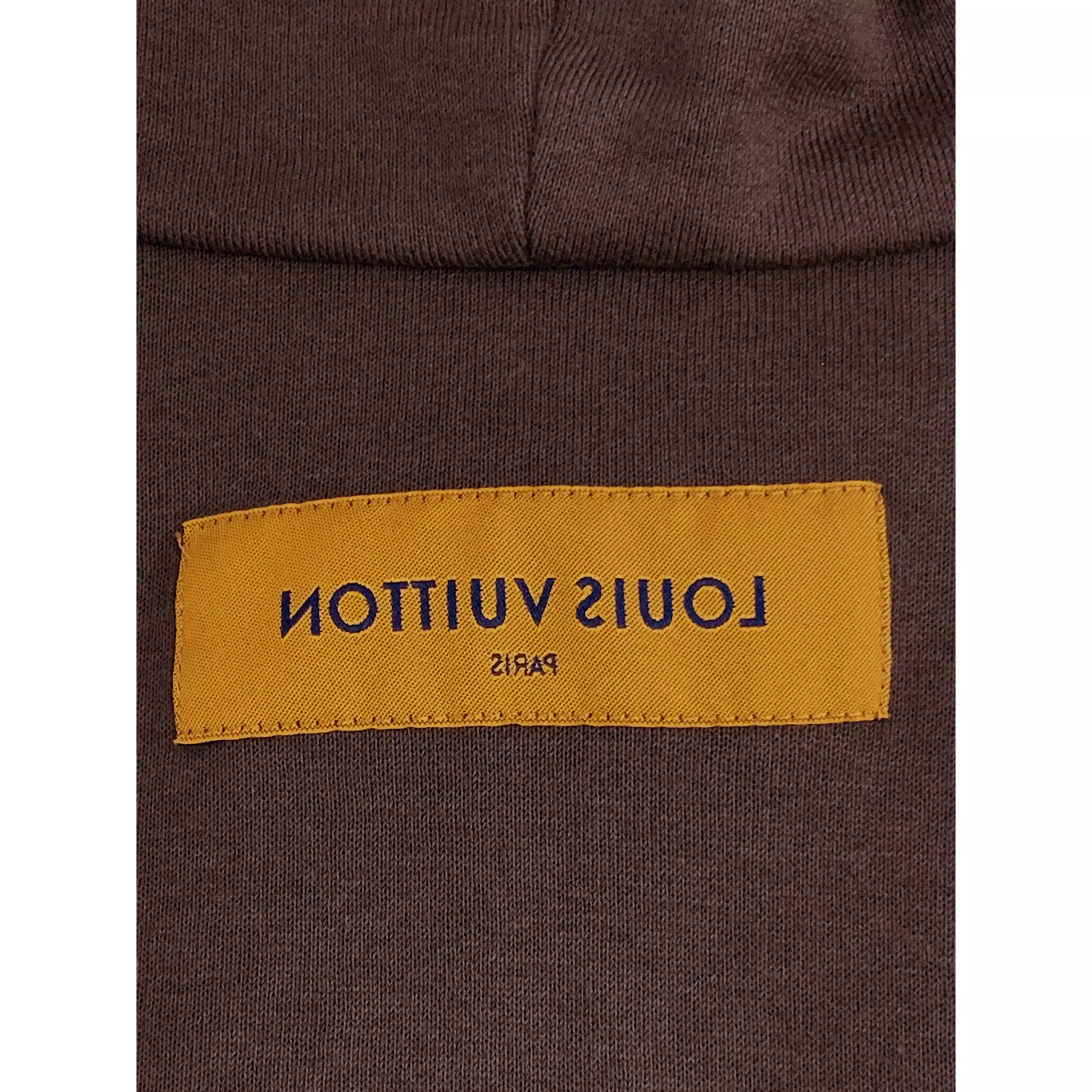 #LOUIS VUITTON/Hoodie/L/BRW/Cotton