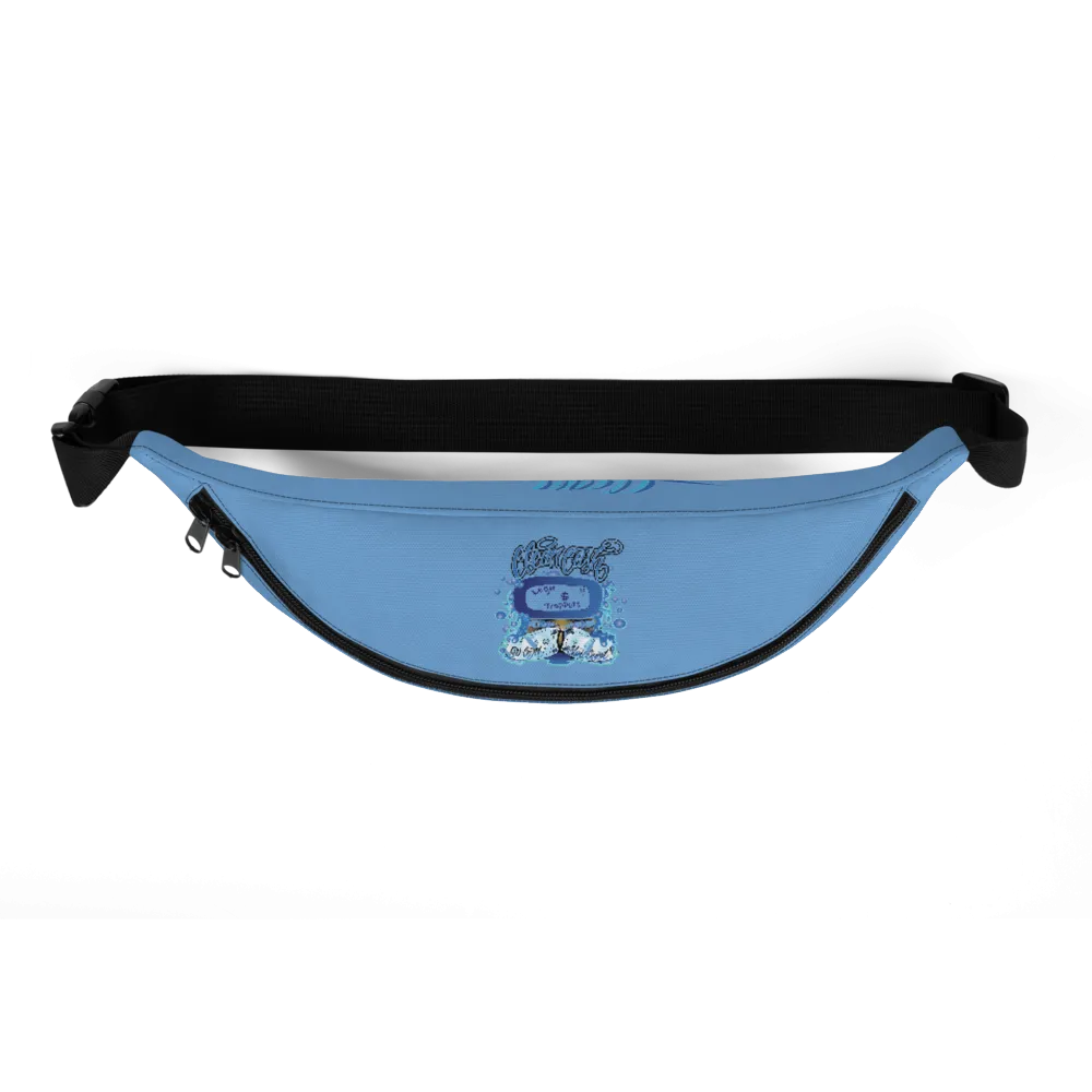 Lt wear Check clean cash Sky blue Fanny Pack