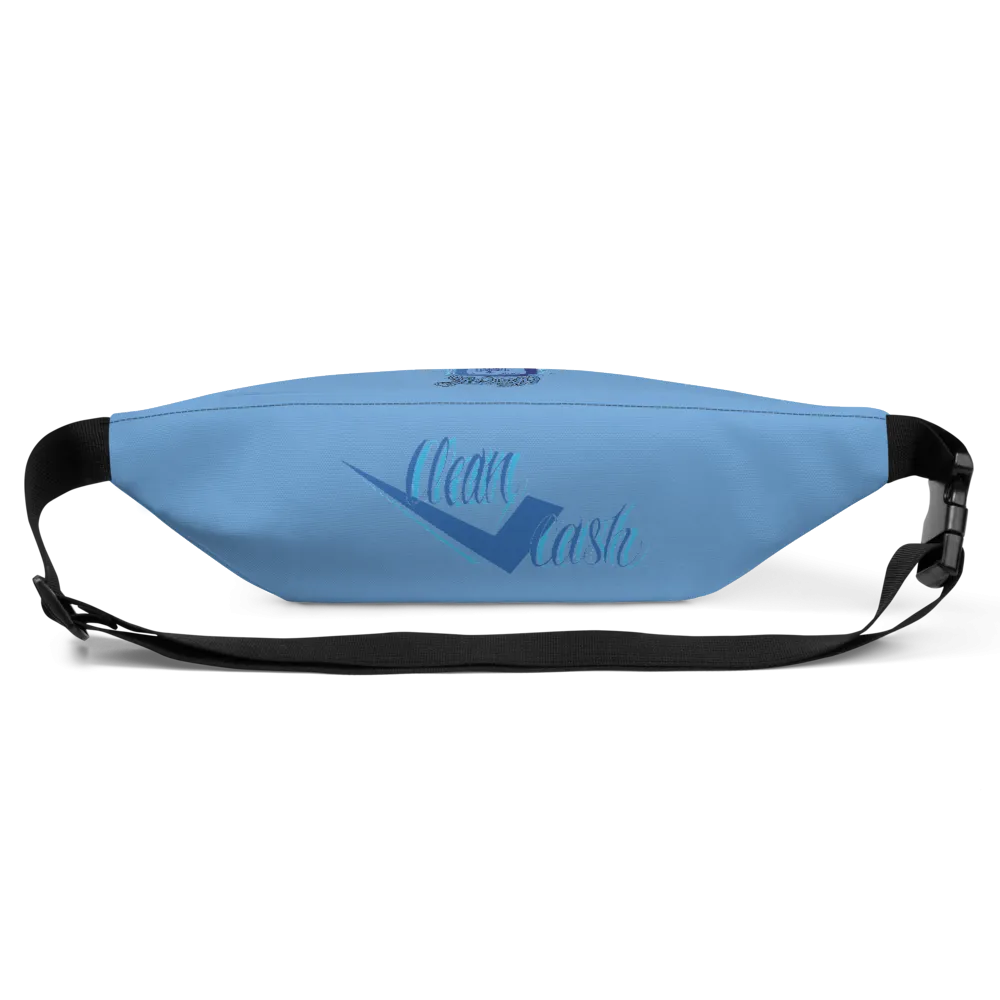 Lt wear Check clean cash Sky blue Fanny Pack