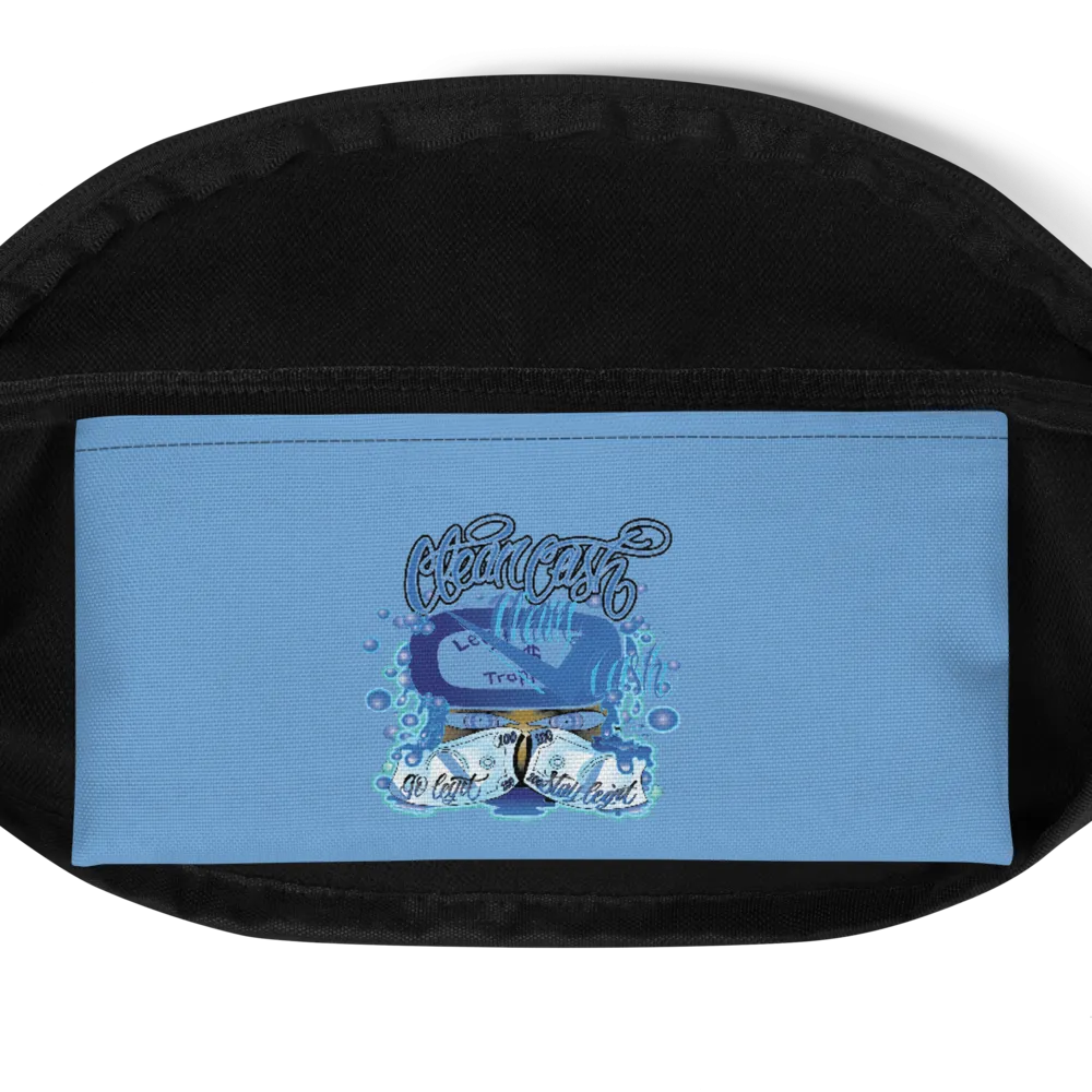 Lt wear Check clean cash Sky blue Fanny Pack