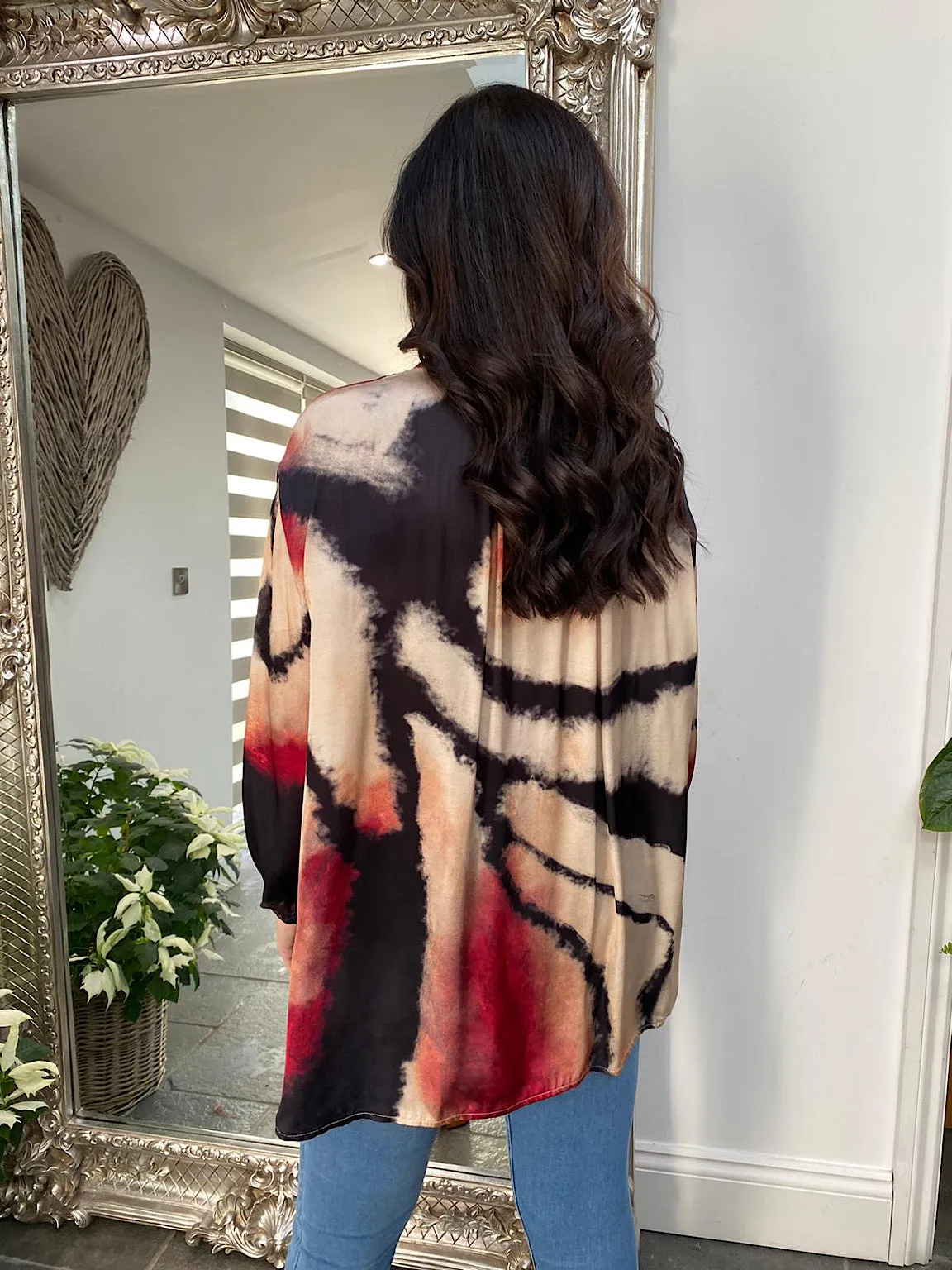 Luxury Tie Dye Hi-Lo Blouse Annie