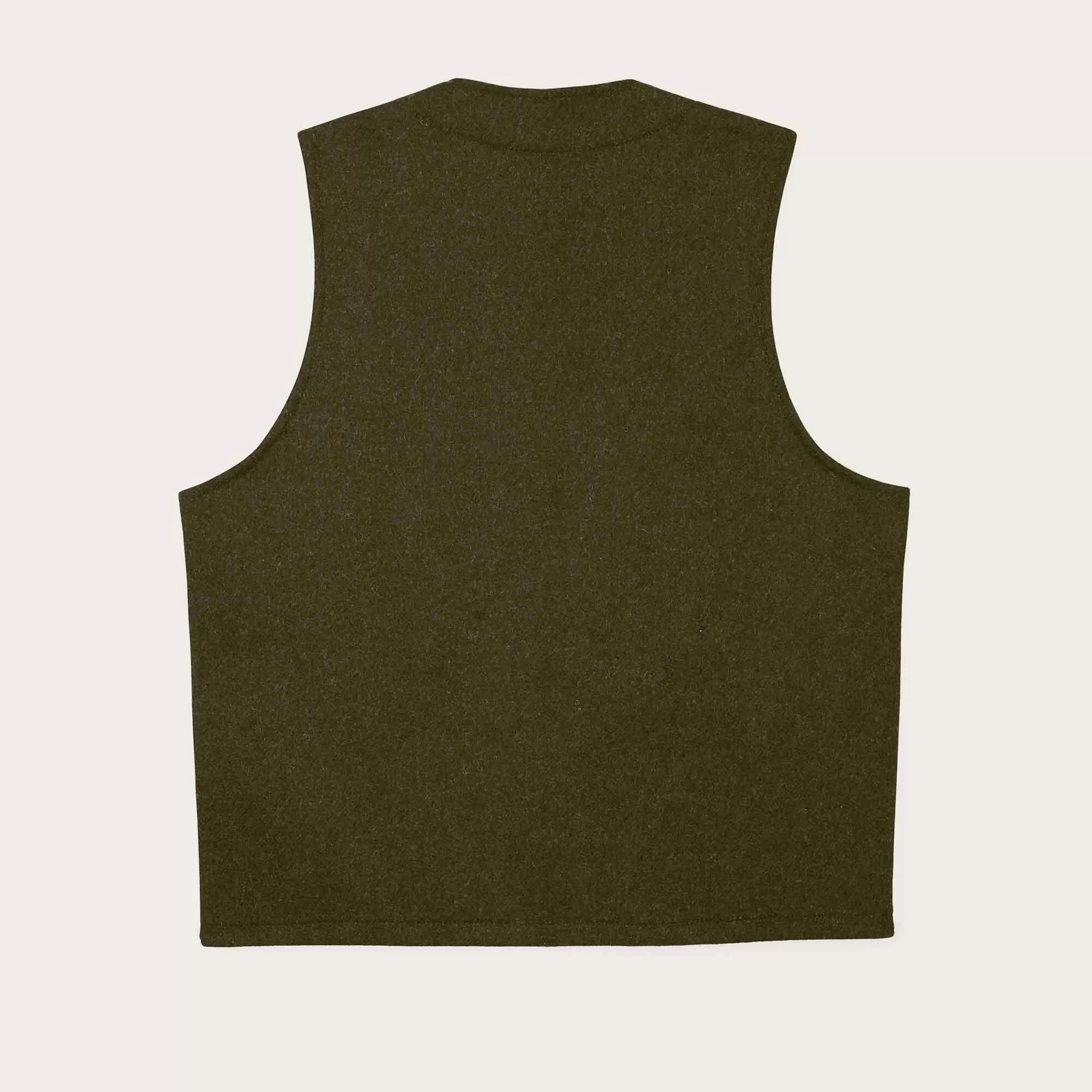 Mackinaw Wool Vest, Forest Green