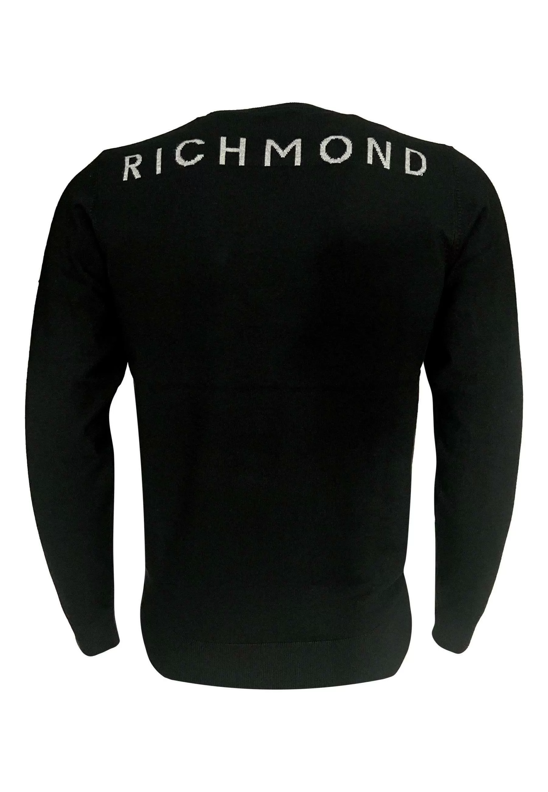 Maglione RICHMOND X sweater print logo all over nero