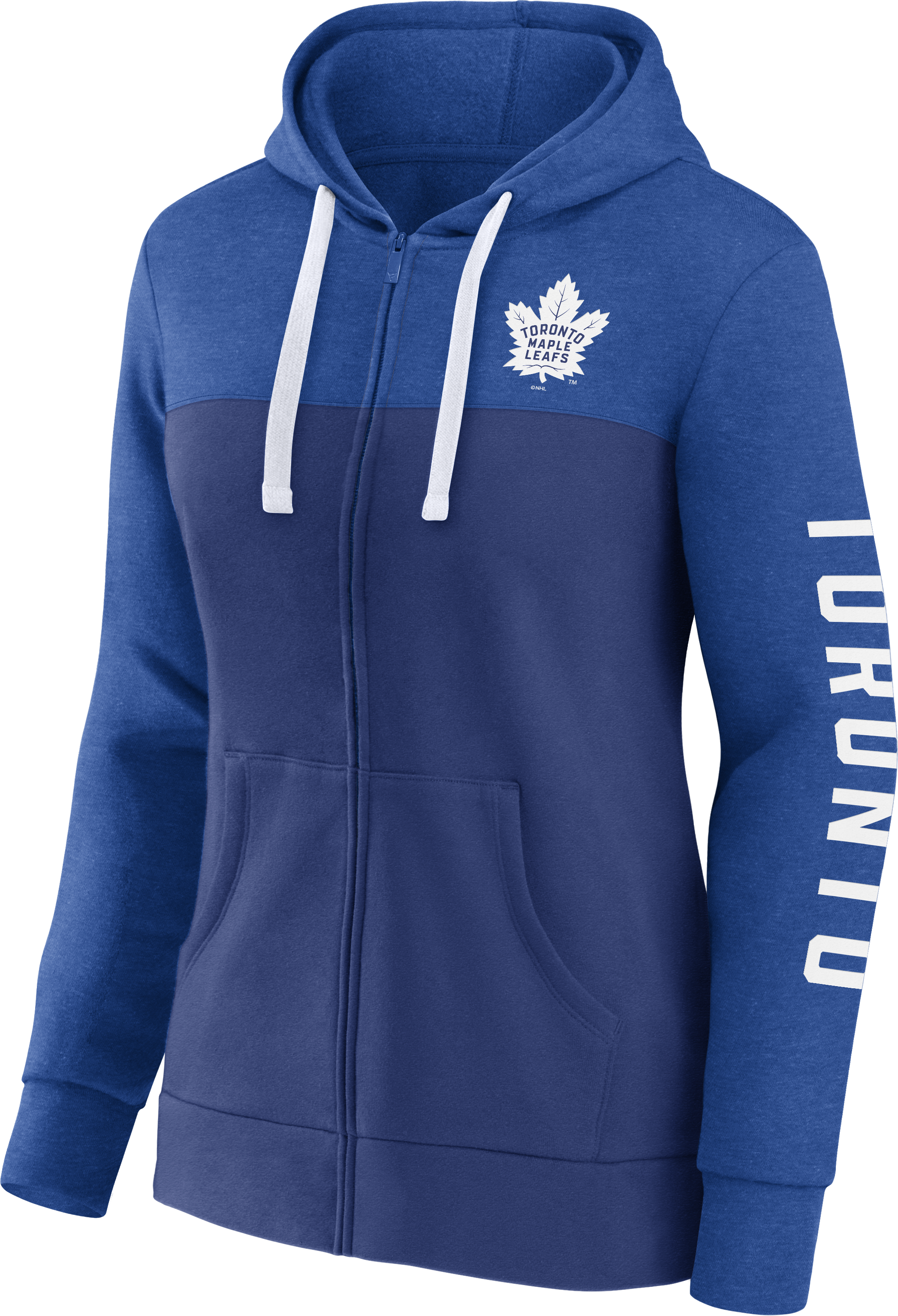 Maple Leafs Fanatics Women's 2023 HPB Cotton Fleece Full Zip Hoody