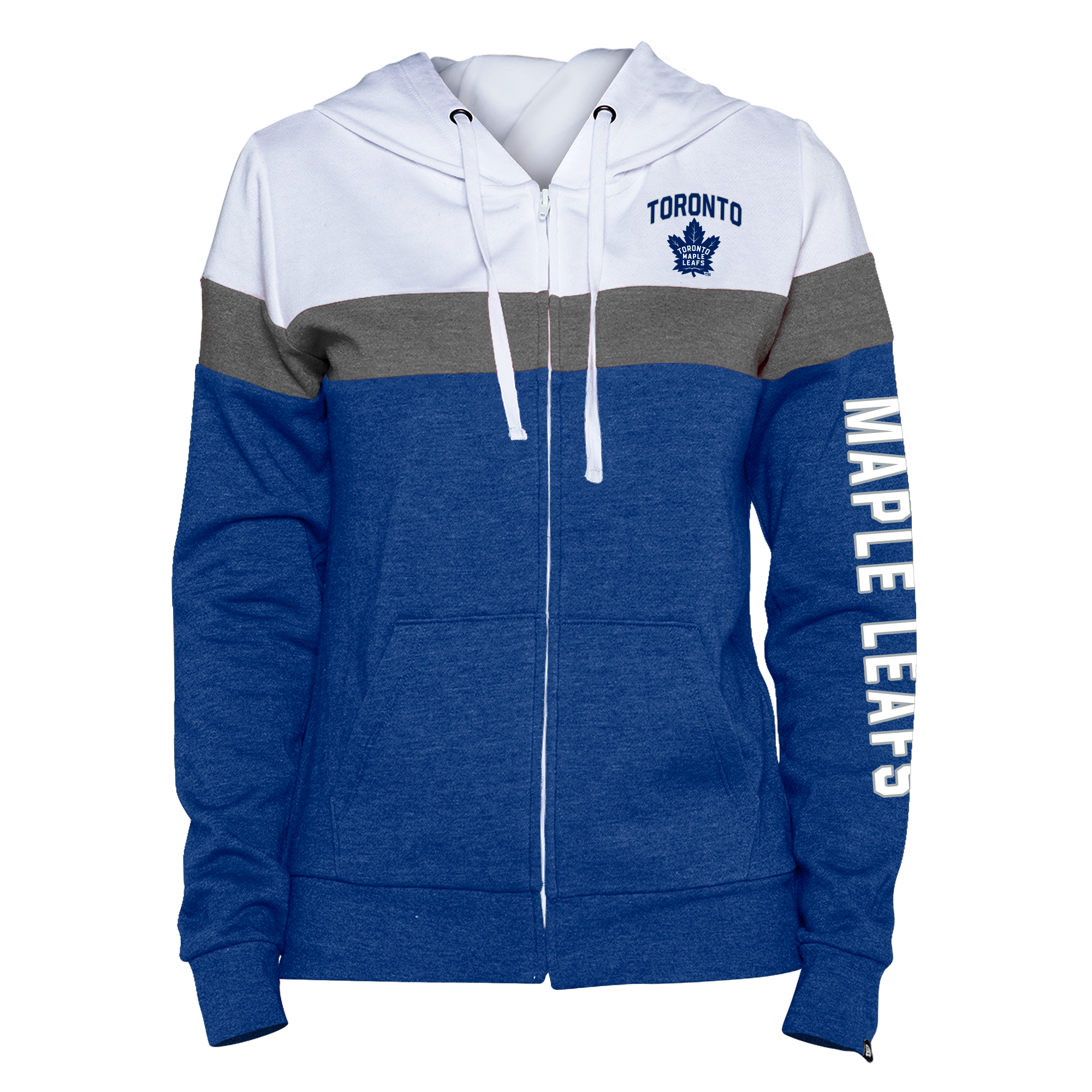 Maple Leafs New Era Women's 3Tone Full Zip Hoody