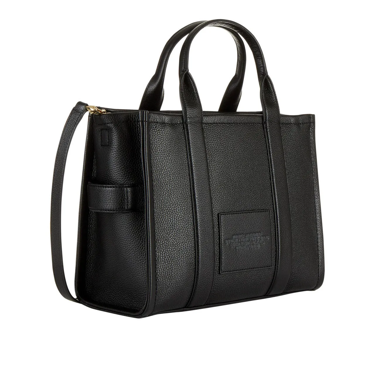 MARC JACOBS The Leather Medium Tote Bag - Black