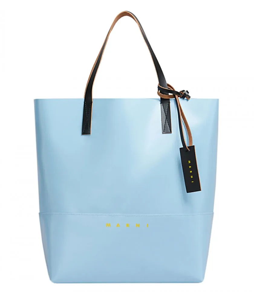 MARNILIGHT BLUE OPEN SHOPPER WITH MARNI TAG