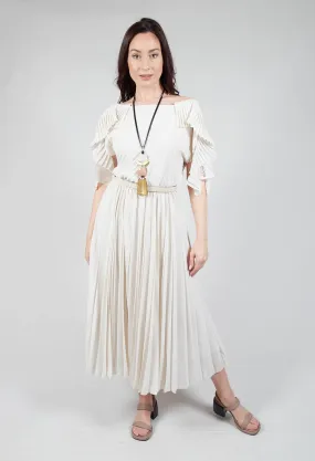 Maxi Dress with Belt in Tofu