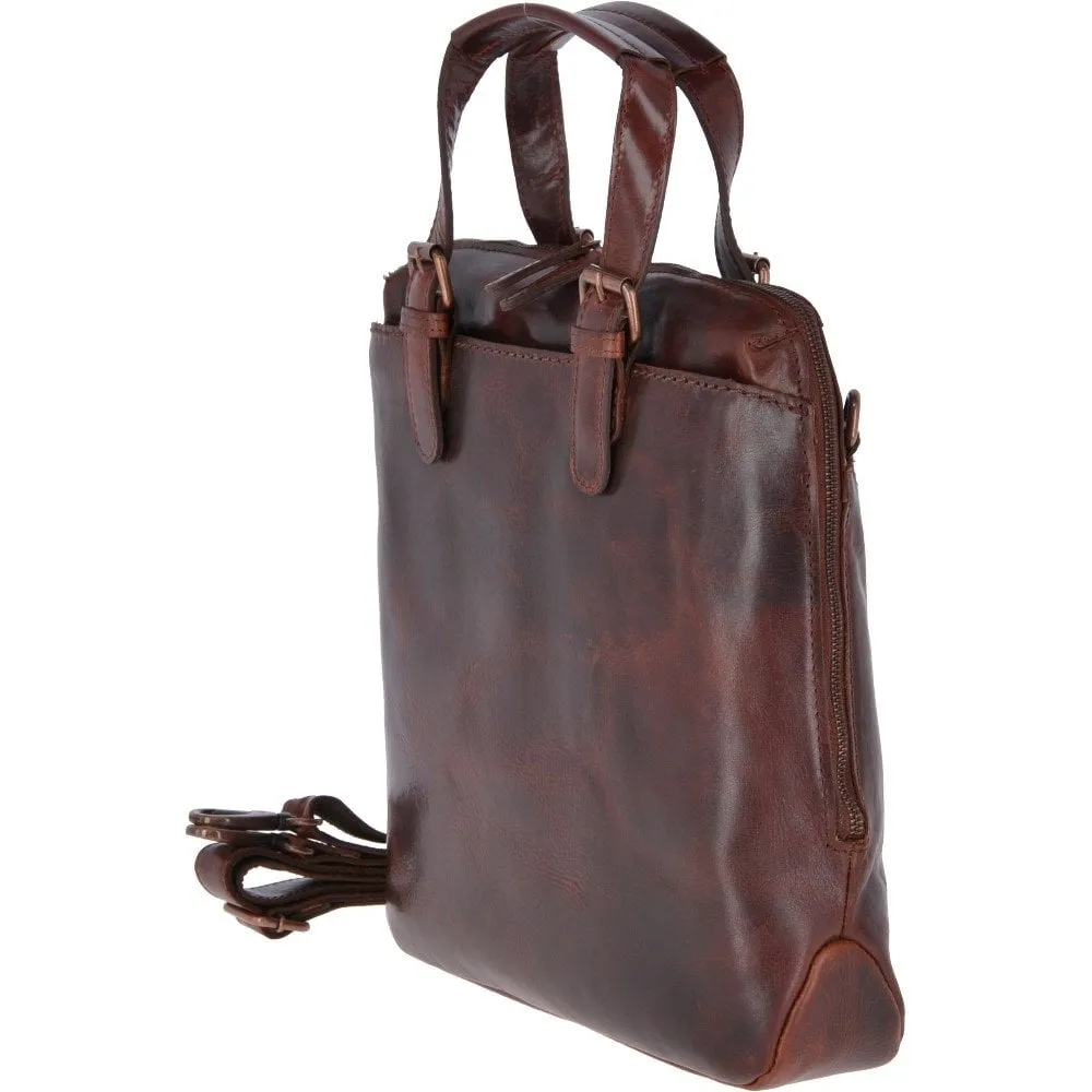 Medium Leather Shopper & Work Bag Tan : Lauren